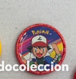 Coleccionismo Cromos antiguos: ASH M&aacute;ster tazo Pokemon a&ntilde;o 2000