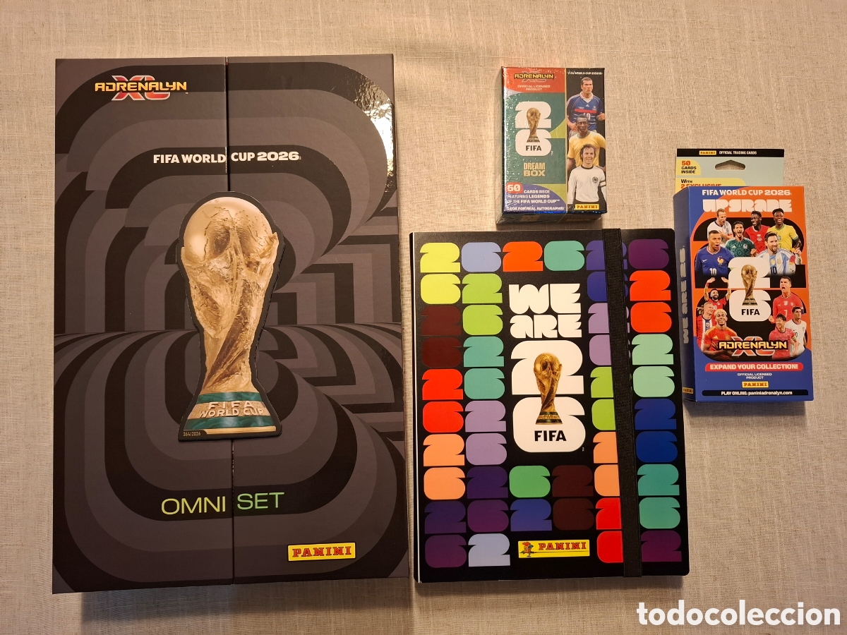 Coleccionismo Cromos antiguos: Album Omni Set adrenalyn mundial 2026 completo con extras