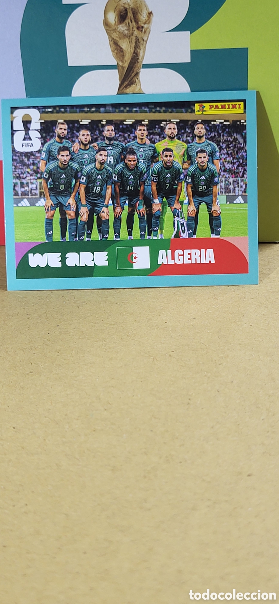 Collectionnisme Cartes &agrave; collectionner anciennes: EQUIPO ALGERIA N&ordm; 13 FIFA WORLD CUP 2026 PANINI MUNDIAL FIFA WORLD CUP