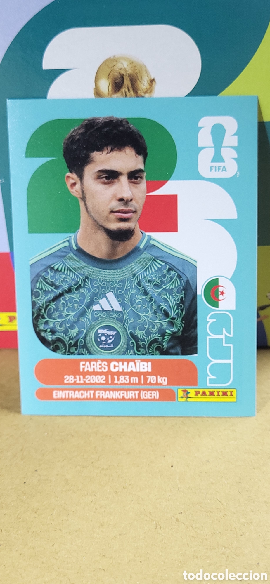 Collectionnisme Cartes &agrave; collectionner anciennes: CHAIBI ALGERIA N&ordm; 14 FIFA WORLD CUP 2026 PANINI MUNDIAL FIFA WORLD CUP