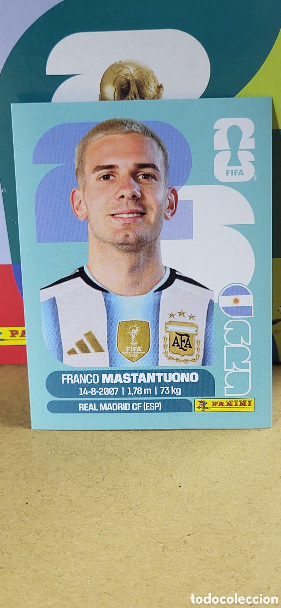 Collectionnisme Cartes &agrave; collectionner anciennes: MASTANTUONO ARGENTINA N&ordm; 15 FIFA WORLD CUP 2026 PANINI MUNDIAL FIFA WORLD CUP