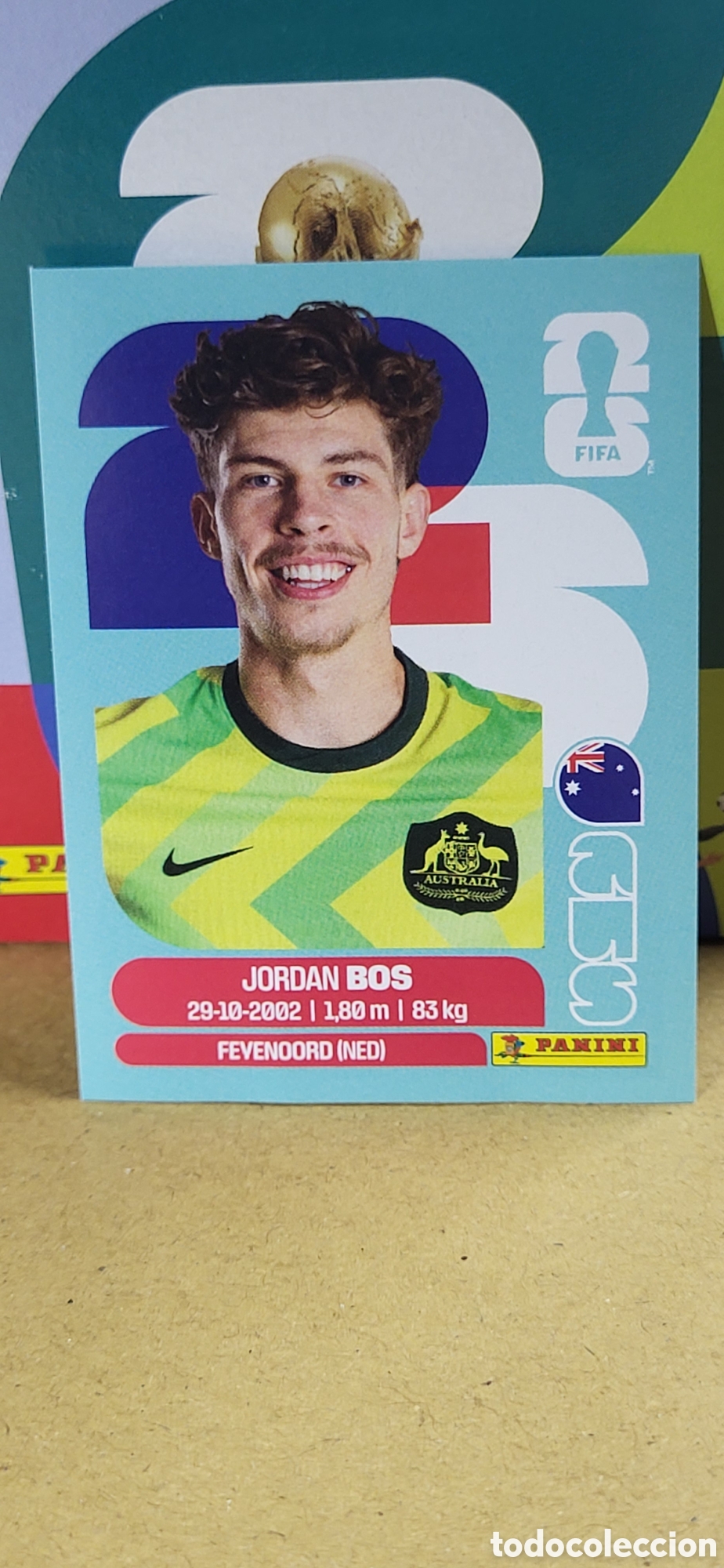Sammeln alte Sammelbilder: JORDAN BOS AUSTRALIA N&ordm; 6 FIFA WORLD CUP 2026 PANINI MUNDIAL FIFA WORLD CUP