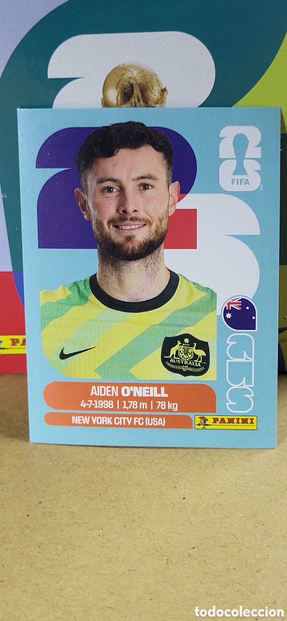 Sammeln alte Sammelbilder: O'NEILL AUSTRALIA N&ordm; 14 FIFA WORLD CUP 2026 PANINI MUNDIAL FIFA WORLD CUP