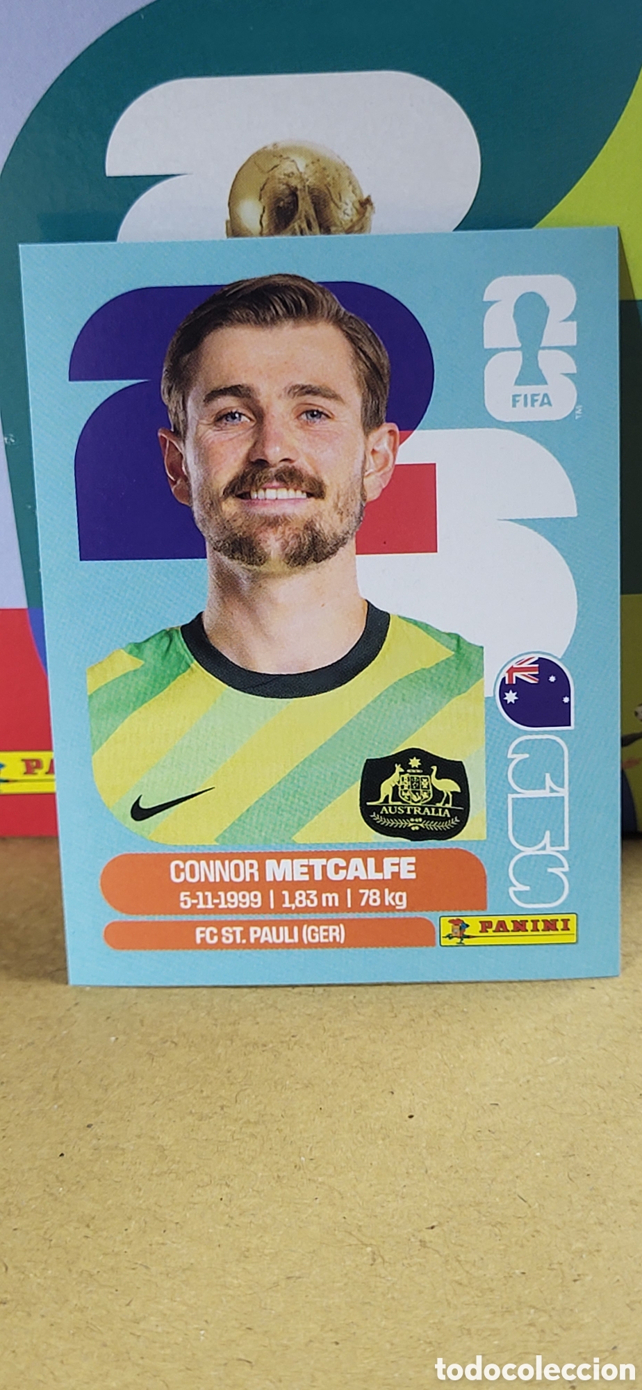 Sammeln alte Sammelbilder: METCALFE AUSTRALIA N&ordm; 15 FIFA WORLD CUP 2026 PANINI MUNDIAL FIFA WORLD CUP