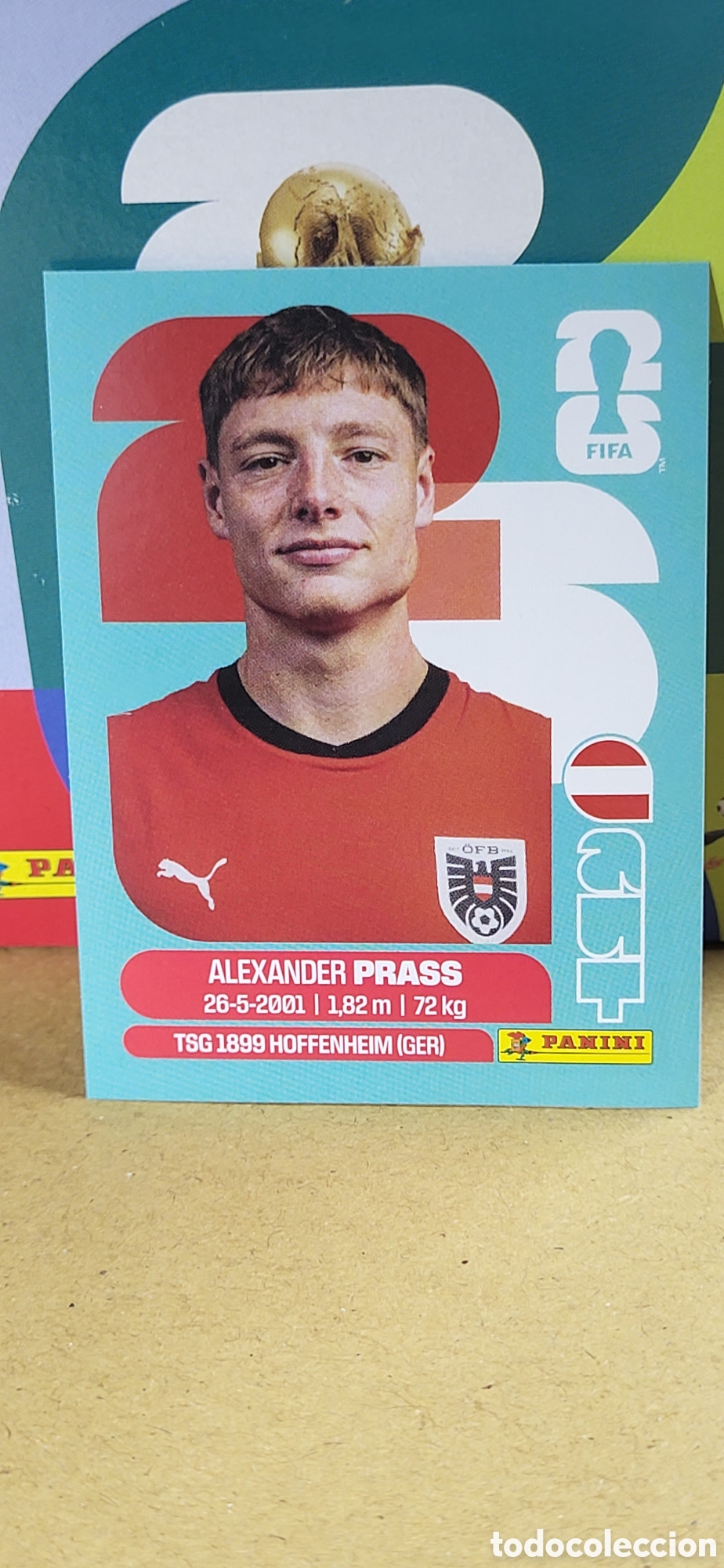 Collezionismo Figurine antiche: PRASS AUSTRIA N&ordm; 9 FIFA WORLD CUP 2026 PANINI MUNDIAL FIFA WORLD CUP