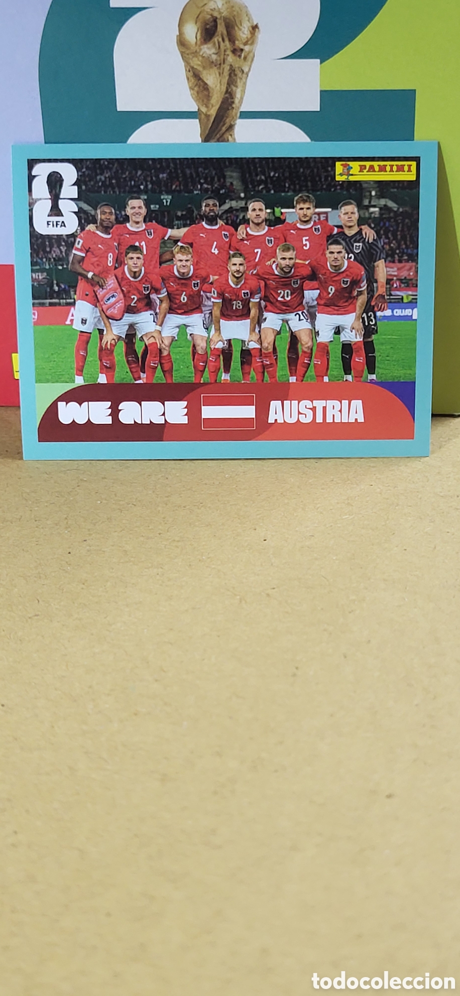 Colecionismo Cromos antigos: EQUIPO AUSTRIA N&ordm; 13 FIFA WORLD CUP 2026 PANINI MUNDIAL FIFA WORLD CUP