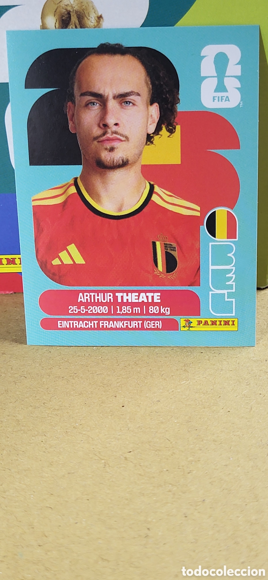 Coleccionismo Cromos antiguos: THEATE BELGICA N&ordm; 3 FIFA WORLD CUP 2026 PANINI MUNDIAL FIFA WORLD CUP