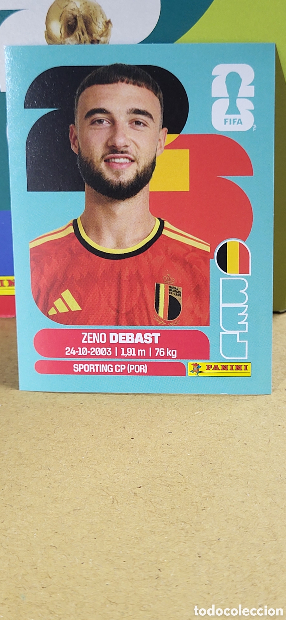 Collectable Antique Stickers: DEBAST BELGICA N&ordm; 5 FIFA WORLD CUP 2026 PANINI MUNDIAL FIFA WORLD CUP