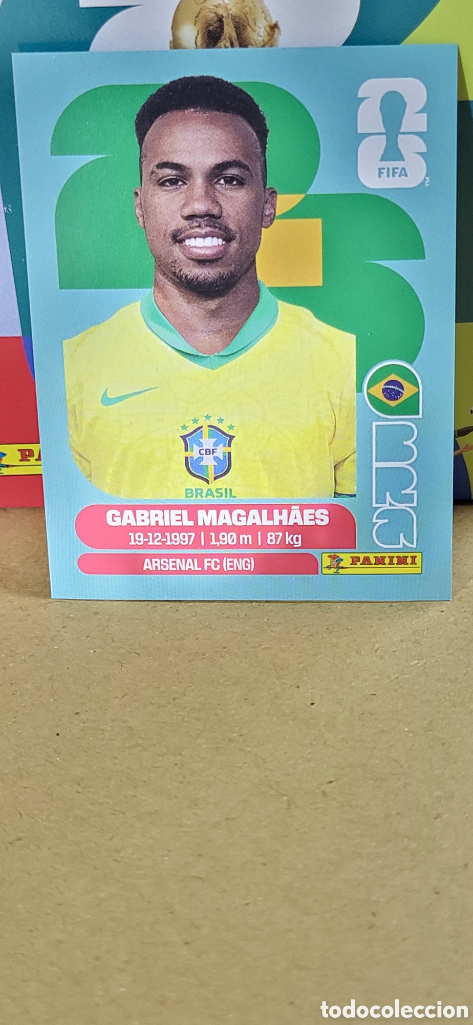 Coleccionismo Cromos antiguos: GABRIEL MAGALHAES BRASIL N&ordm; 6 FIFA WORLD CUP 2026 PANINI MUNDIAL FIFA WORLD CUP