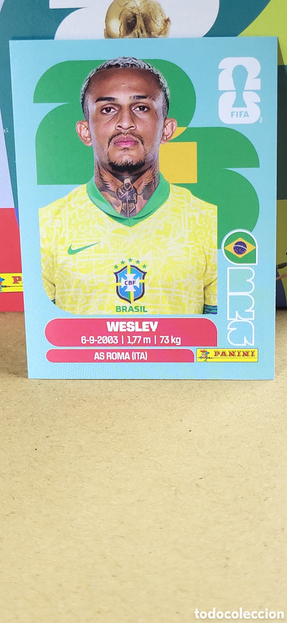 Coleccionismo Cromos antiguos: WESLEY BRASIL N&ordm; 8 FIFA WORLD CUP 2026 PANINI MUNDIAL FIFA WORLD CUP
