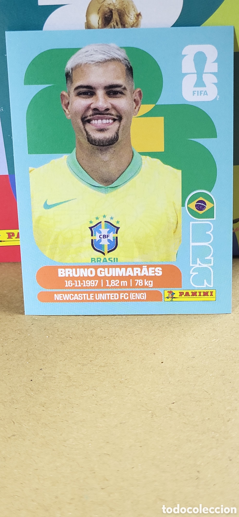 Coleccionismo Cromos antiguos: BRUNO GUIMARAES BRASIL N&ordm; 11 FIFA WORLD CUP 2026 PANINI MUNDIAL FIFA WORLD CUP