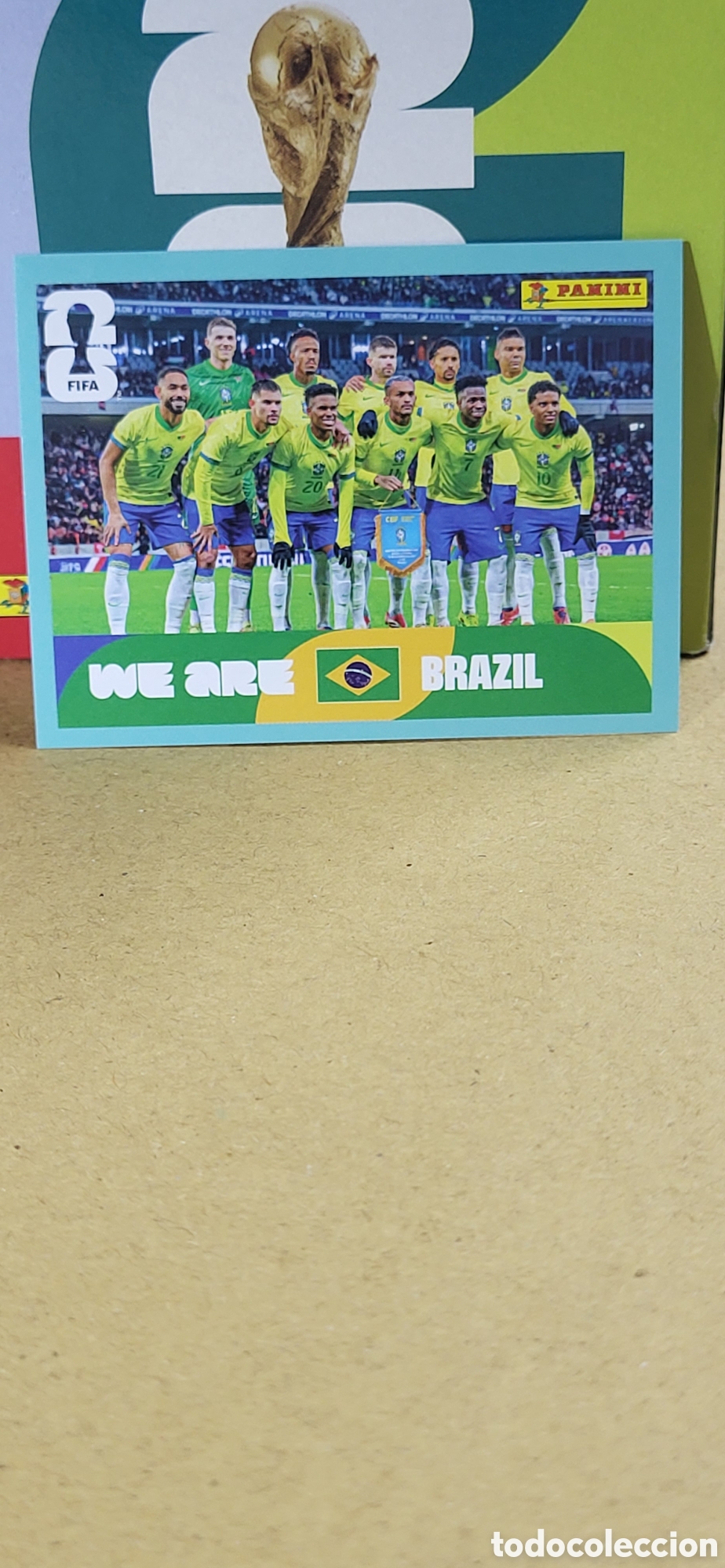 Coleccionismo Cromos antiguos: EQUIPO BRASIL N&ordm; 13 FIFA WORLD CUP 2026 PANINI MUNDIAL FIFA WORLD CUP