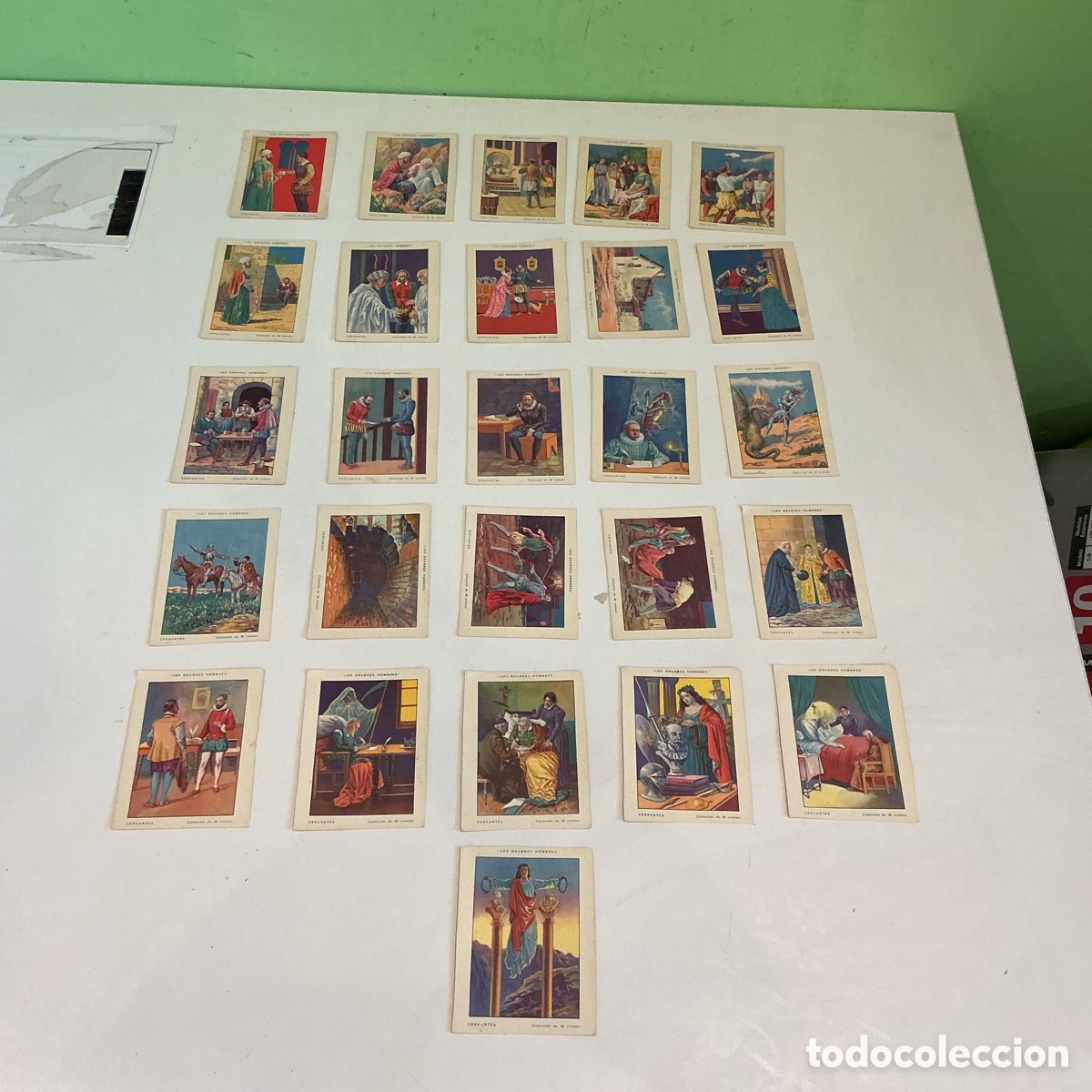 Coleccionismo Cromos antiguos: Colecci&oacute;n 26 Cromos Miguel de Cervantes Los Grandes Hombres A&ntilde;os 20-30