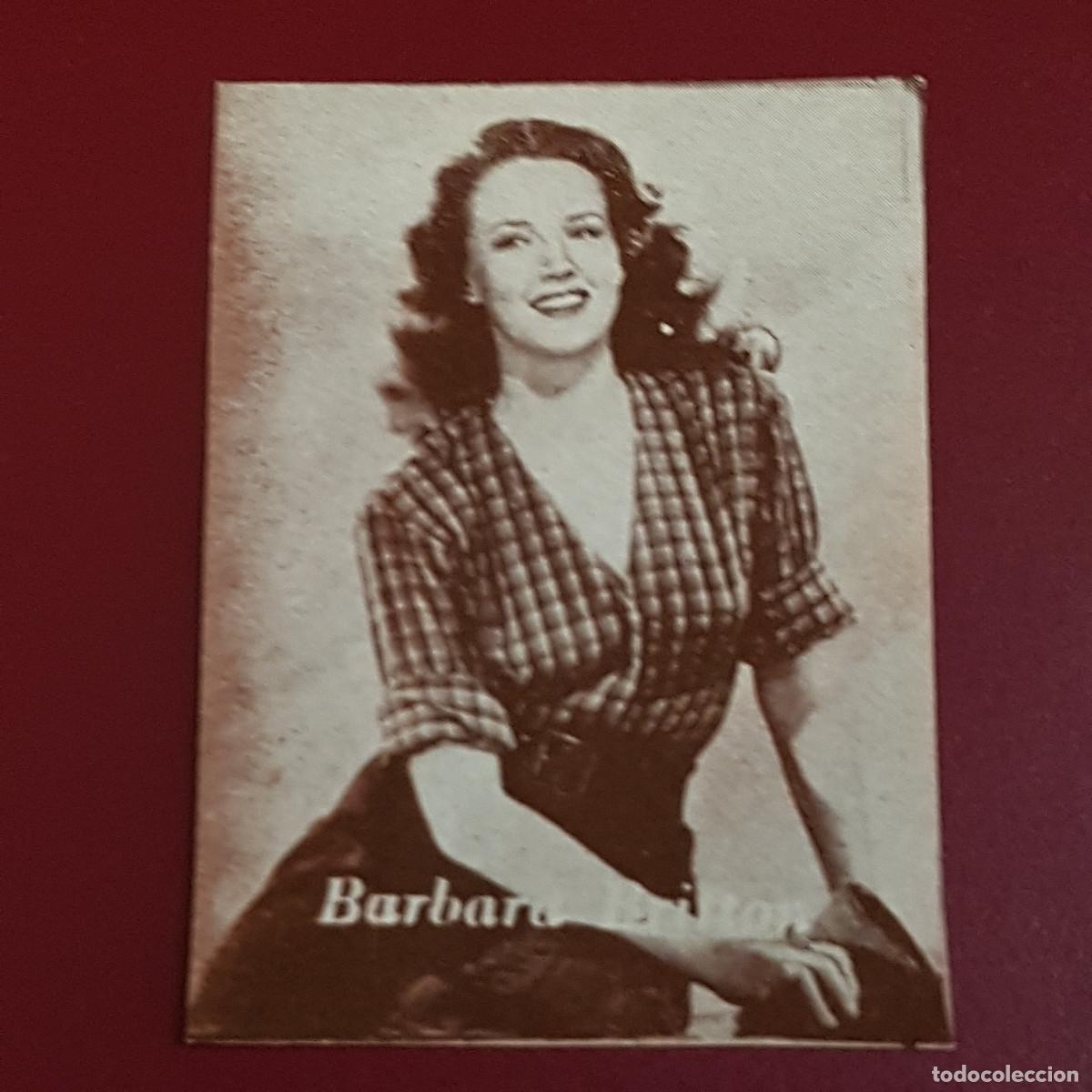 Coleccionismo Cromos antiguos: HISPANO AMERICANA - ARTISTAS DE CINE 1962 - 62 - BARBARA BRITTON - NUNCA PEGADO