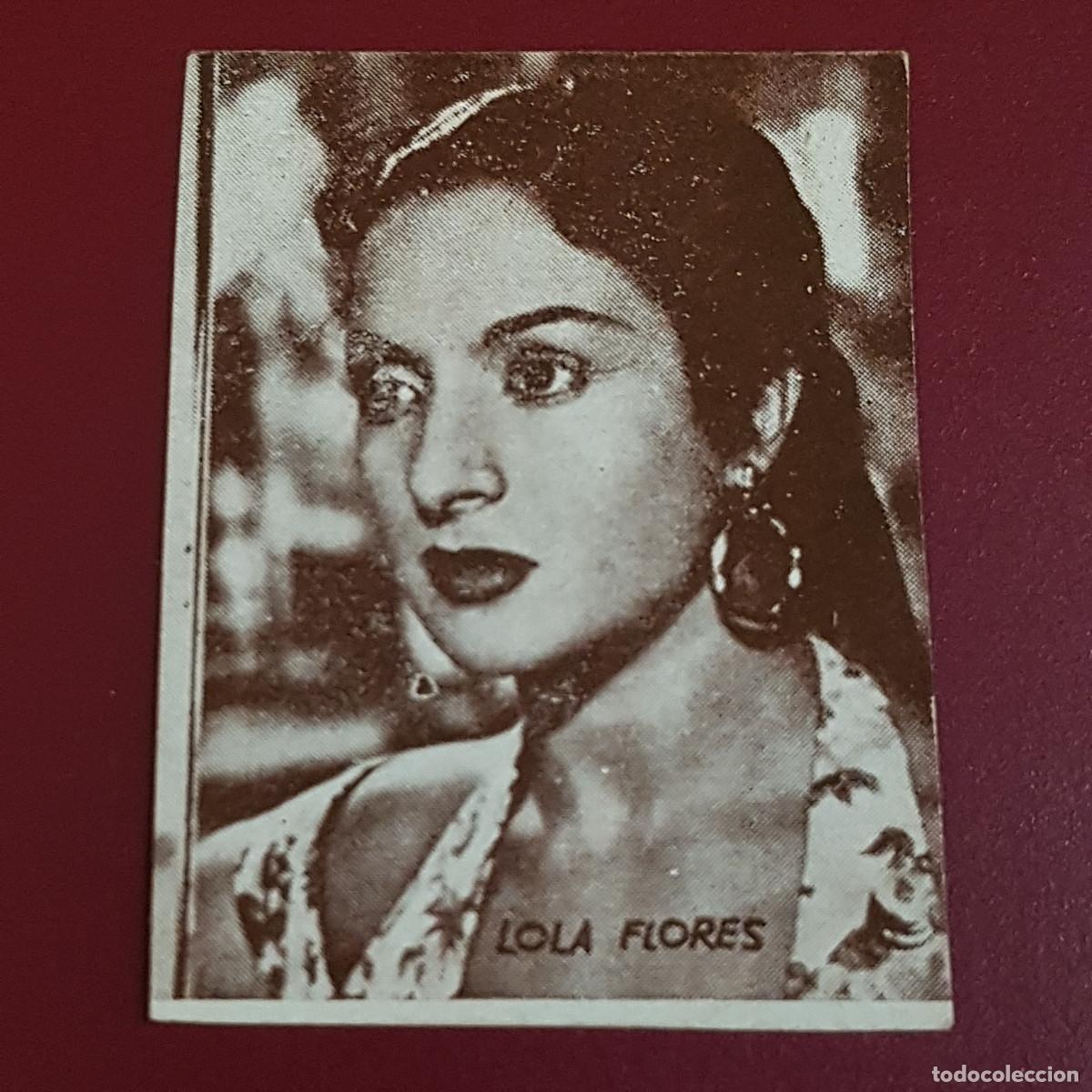 Coleccionismo Cromos antiguos: HISPANO AMERICANA - ARTISTAS DE CINE 1962 - 62 - LOLA FLORES - NUNCA PEGADO