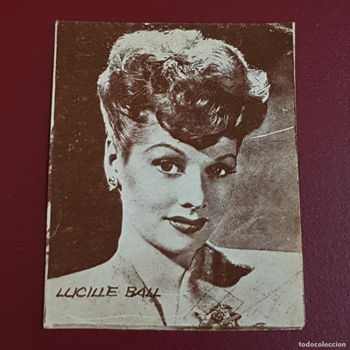 Coleccionismo Cromos antiguos: HISPANO AMERICANA - ARTISTAS DE CINE 1962 - 62 - LUCILLE BALL - NUNCA PEGADO