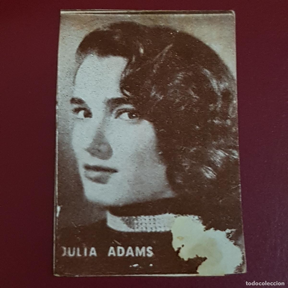 Coleccionismo Cromos antiguos: HISPANO AMERICANA - ARTISTAS DE CINE 1962 - 62 - JULIA ADAMS - NUNCA PEGADO