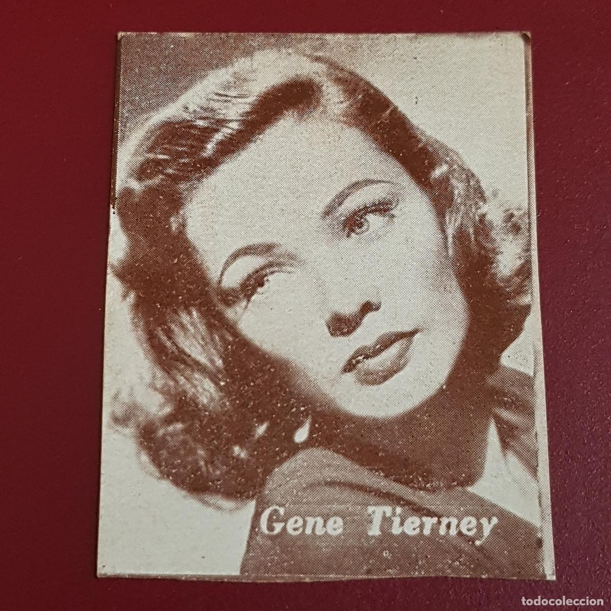 Coleccionismo Cromos antiguos: HISPANO AMERICANA - ARTISTAS DE CINE 1962 - 62 - GENE TIERNEY - NUNCA PEGADO