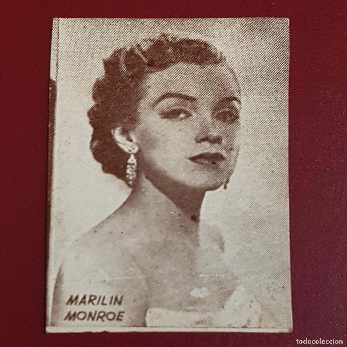 Coleccionismo Cromos antiguos: HISPANO AMERICANA - ARTISTAS DE CINE 1962 - 62 - MARILIN MONROE - NUNCA PEGADO