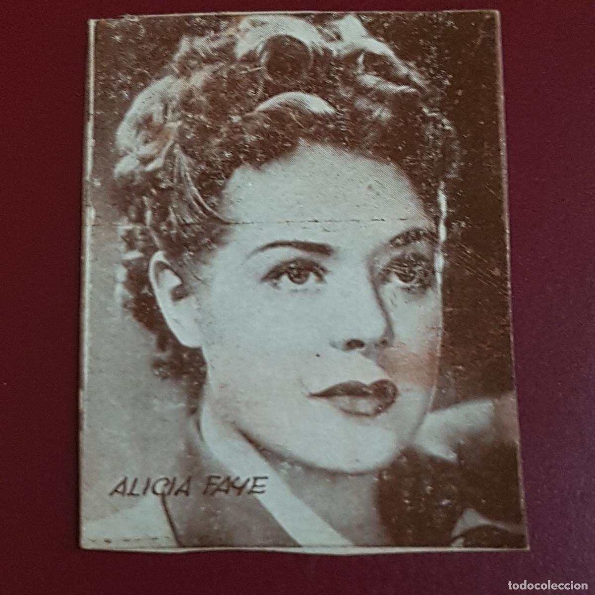 Coleccionismo Cromos antiguos: HISPANO AMERICANA - ARTISTAS DE CINE 1962 - 62 - ALICIA FAYE - NUNCA PEGADO