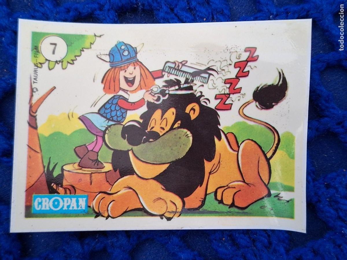 Coleccionismo Cromos antiguos: CROPAN CROMO PLASTICO ALBUM WICKIE VIKINGO NUMERO 7 SERIE CON CAPA PROTECTORA