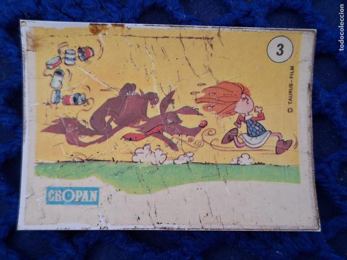 Coleccionismo Cromos antiguos: CROPAN CROMO PLASTICO ALBUM WICKIE VIKINGO NUMERO 3 SERIE CON CAPA PROTECTORA