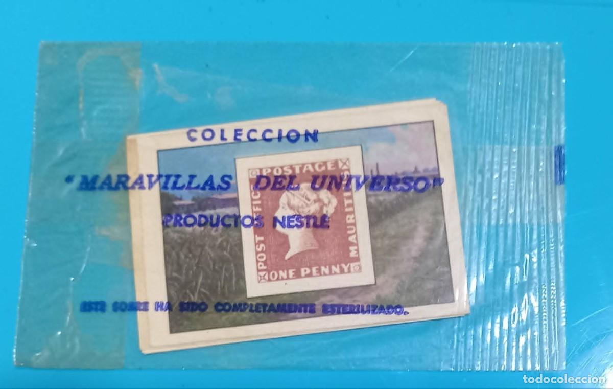 Coleccionismo Cromos antiguos: Sobre de Album Nestle Las Maravillas del Universo. Sellado con Cromos.