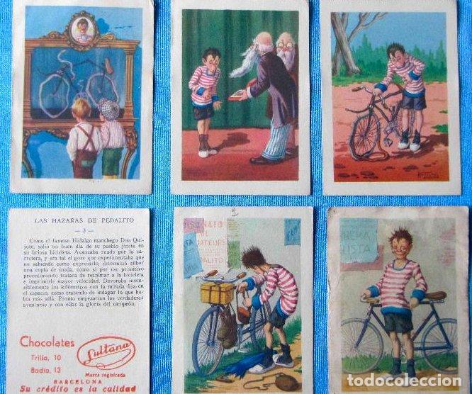 Collezionismo Figurine antiche: COLECCI&Oacute;N COMPLETA DE 36 CROMOS. LAS HAZA&Ntilde;AS DE PEDALITO. CHOCOLATE CHOCOLATES SULTANA, S/F.