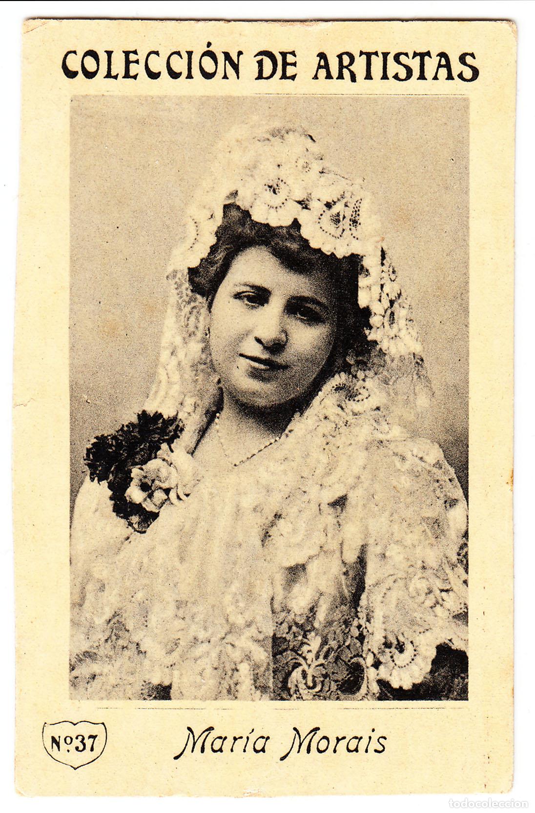 Coleccionismo Cromos antiguos: Fototipia Mar&iacute;a Morais Colecci&oacute;n de artistas N.&ordm; 37 Tiple Zarzuela Teatro