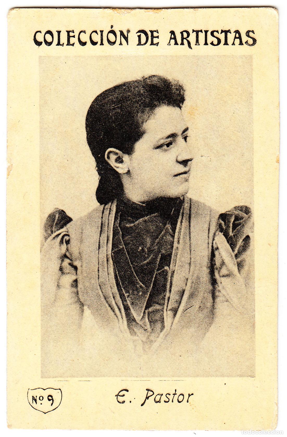 Coleccionismo Cromos antiguos: Fototipia Esperanza Pastor Colecci&oacute;n de artistas N.&ordm; 9 Tiple Zarzuela Teatro