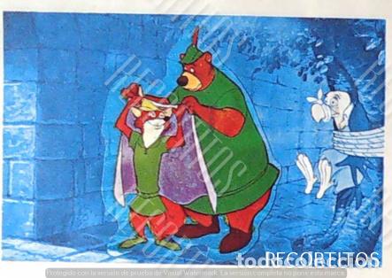 Coleccionismo Cromos antiguos: ROBIN HOOD WALT DISNEY CLESA CROMO RECUPERADO U