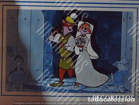 Coleccionismo Cromos antiguos: ROBIN HOOD WALT DISNEY CLESA CROMO RECUPERADO Z