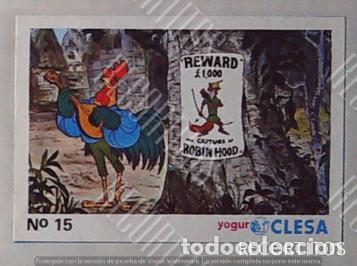 Collezionismo Figurine antiche: ROBIN HOOD WALT DISNEY CLESA CROMO RECUPERADO 15