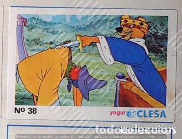 Coleccionismo Cromos antiguos: ROBIN HOOD WALT DISNEY CLESA CROMO RECUPERADO 38