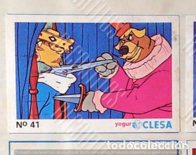 Coleccionismo Cromos antiguos: ROBIN HOOD WALT DISNEY CLESA CROMO RECUPERADO 41