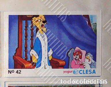 Coleccionismo Cromos antiguos: ROBIN HOOD WALT DISNEY CLESA CROMO RECUPERADO 42