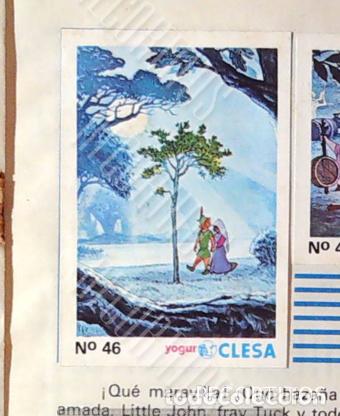Coleccionismo Cromos antiguos: ROBIN HOOD WALT DISNEY CLESA CROMO RECUPERADO 46