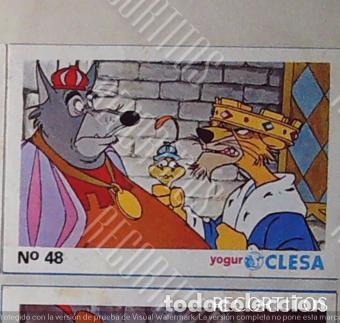 Coleccionismo Cromos antiguos: ROBIN HOOD WALT DISNEY CLESA CROMO RECUPERADO 48