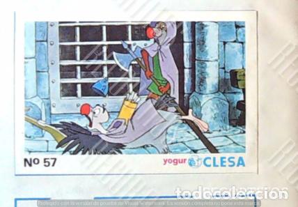 Coleccionismo Cromos antiguos: ROBIN HOOD WALT DISNEY CLESA CROMO RECUPERADO 57