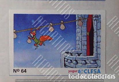 Coleccionismo Cromos antiguos: ROBIN HOOD WALT DISNEY CLESA CROMO RECUPERADO 64