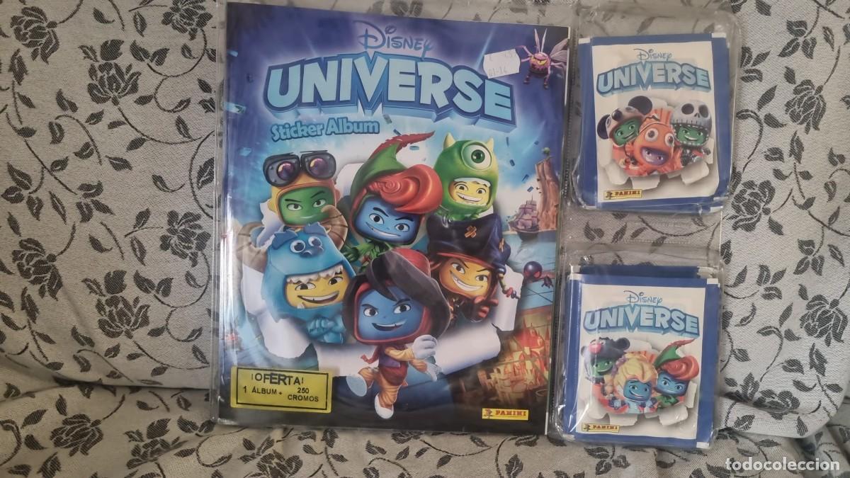 Coleccionismo Cromos antiguos: Blister &aacute;lbum + 250 cromos de la colecci&oacute;n DISNEY UNIVERSE