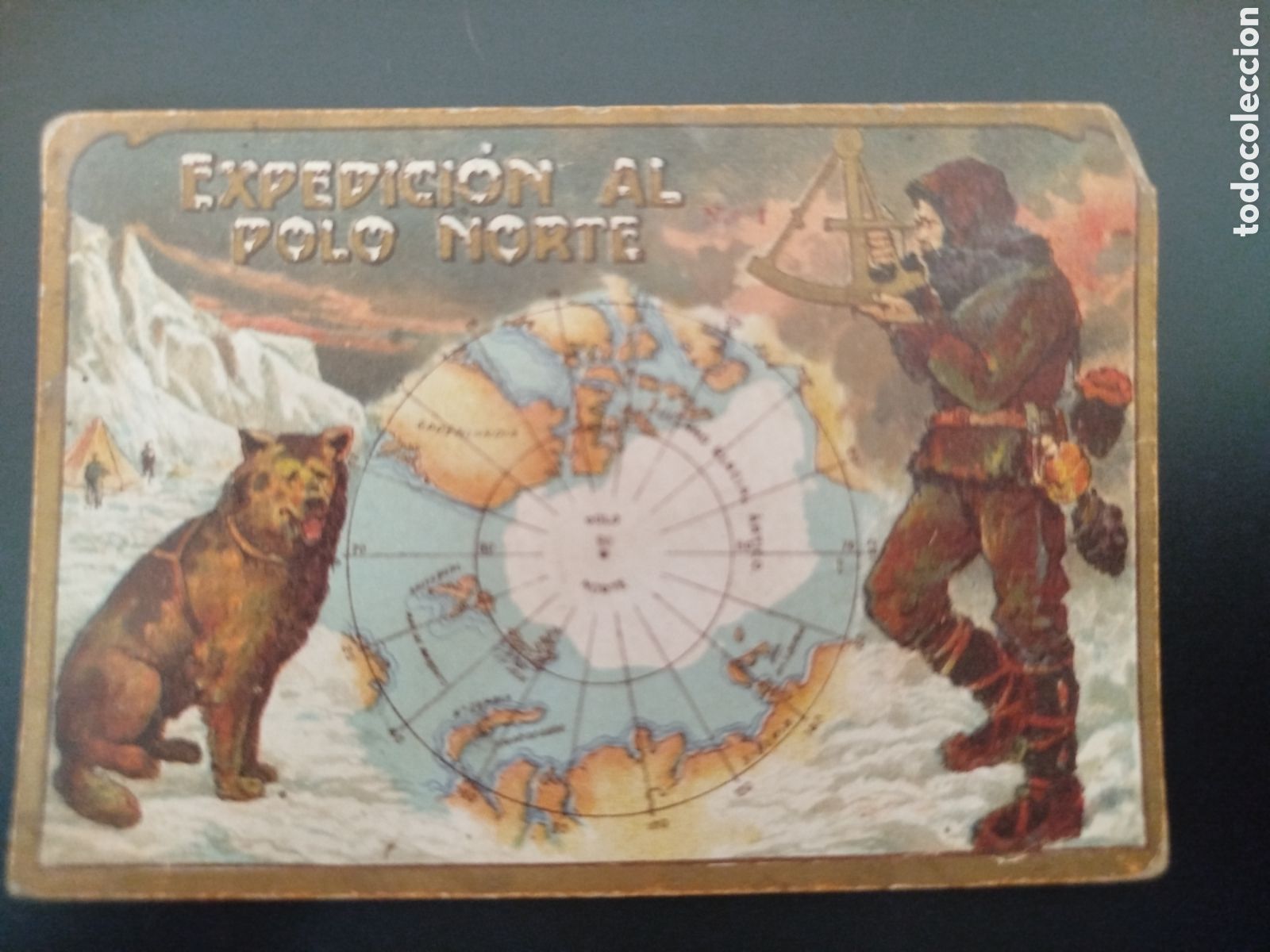 Collectable Antique Stickers: Cromo Expedici&oacute;n al Polo Norte, n&uacute;m. 1, Chocolate Angelical