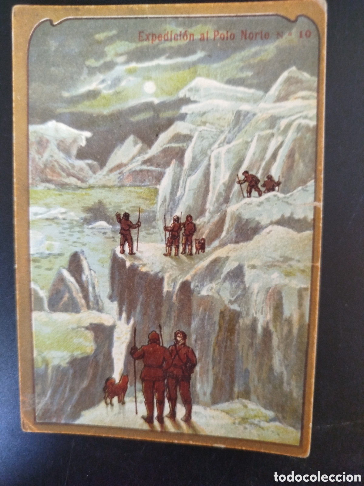 Coleccionismo Cromos antiguos: Cromo Expedici&oacute;n al Polo Norte, n&uacute;m. 10, Chocolate Angelical