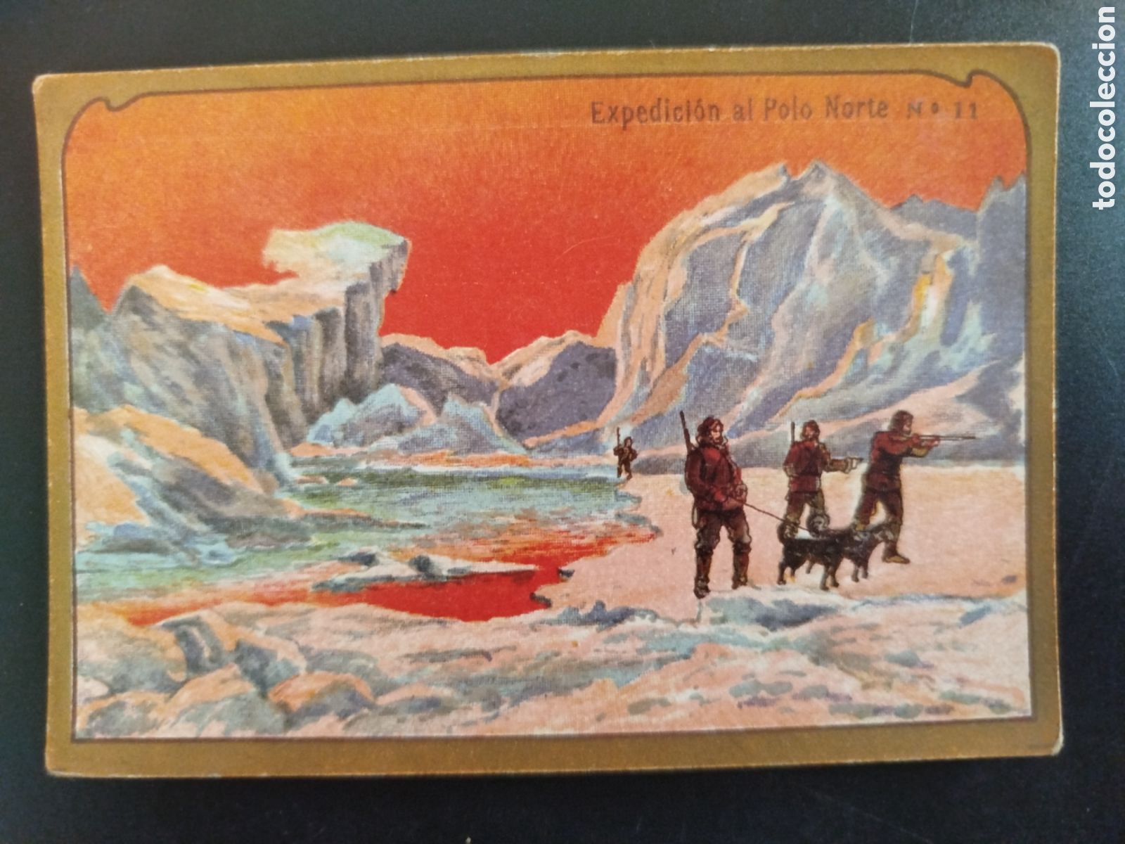 Coleccionismo Cromos antiguos: Cromo Expedici&oacute;n al Polo Norte, n&uacute;m. 11, Chocolate Angelical
