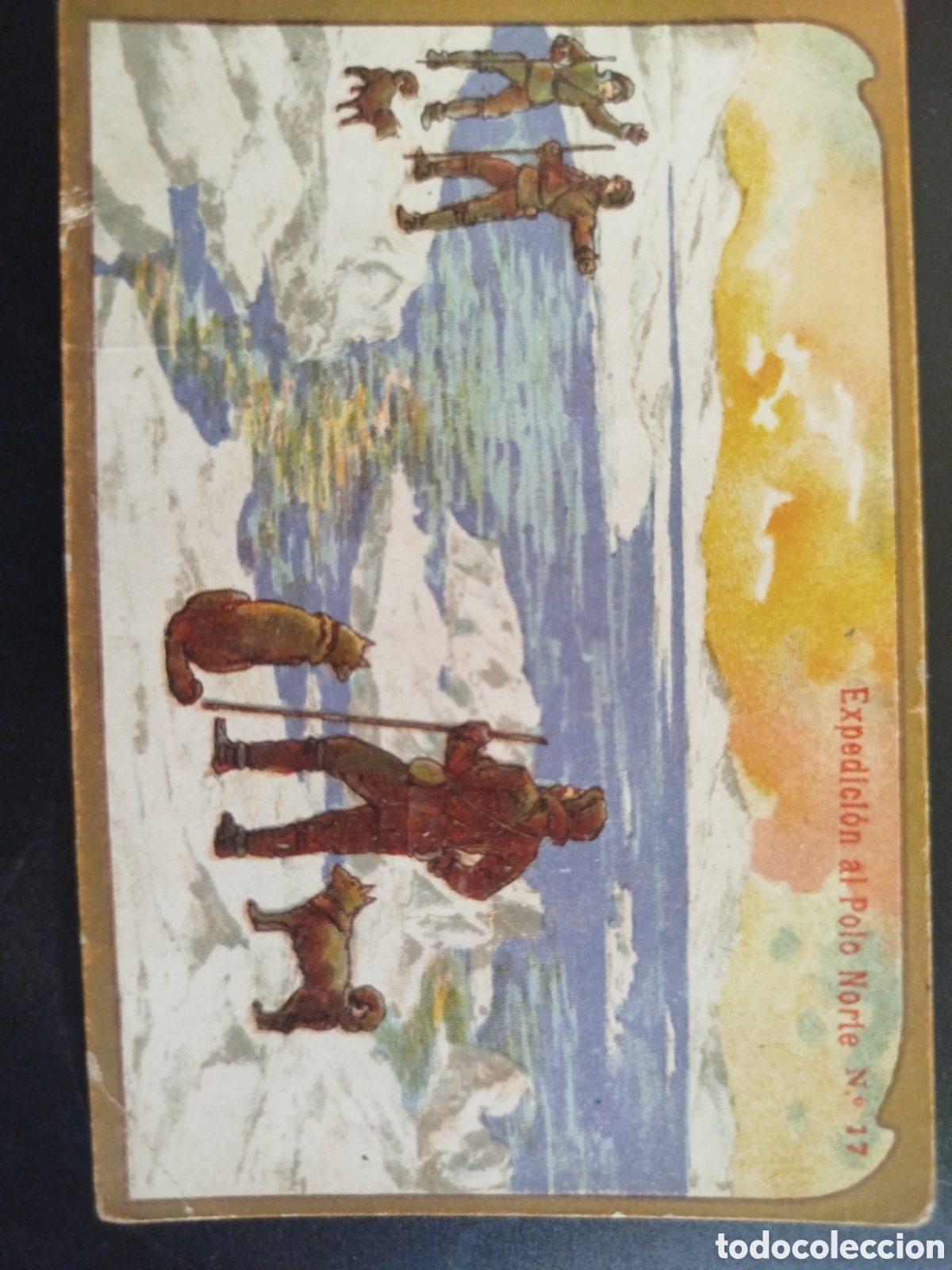 Coleccionismo Cromos antiguos: Cromo Expedici&oacute;n al Polo Norte, n&uacute;m. 17, Chocolate Angelical