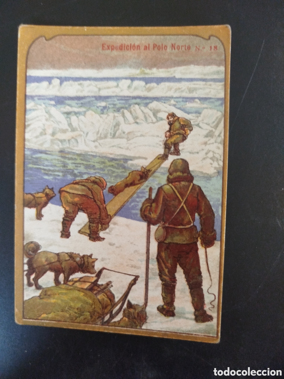 Coleccionismo Cromos antiguos: Cromo Expedici&oacute;n al Polo Norte, n&uacute;m. 18, Chocolate Angelical