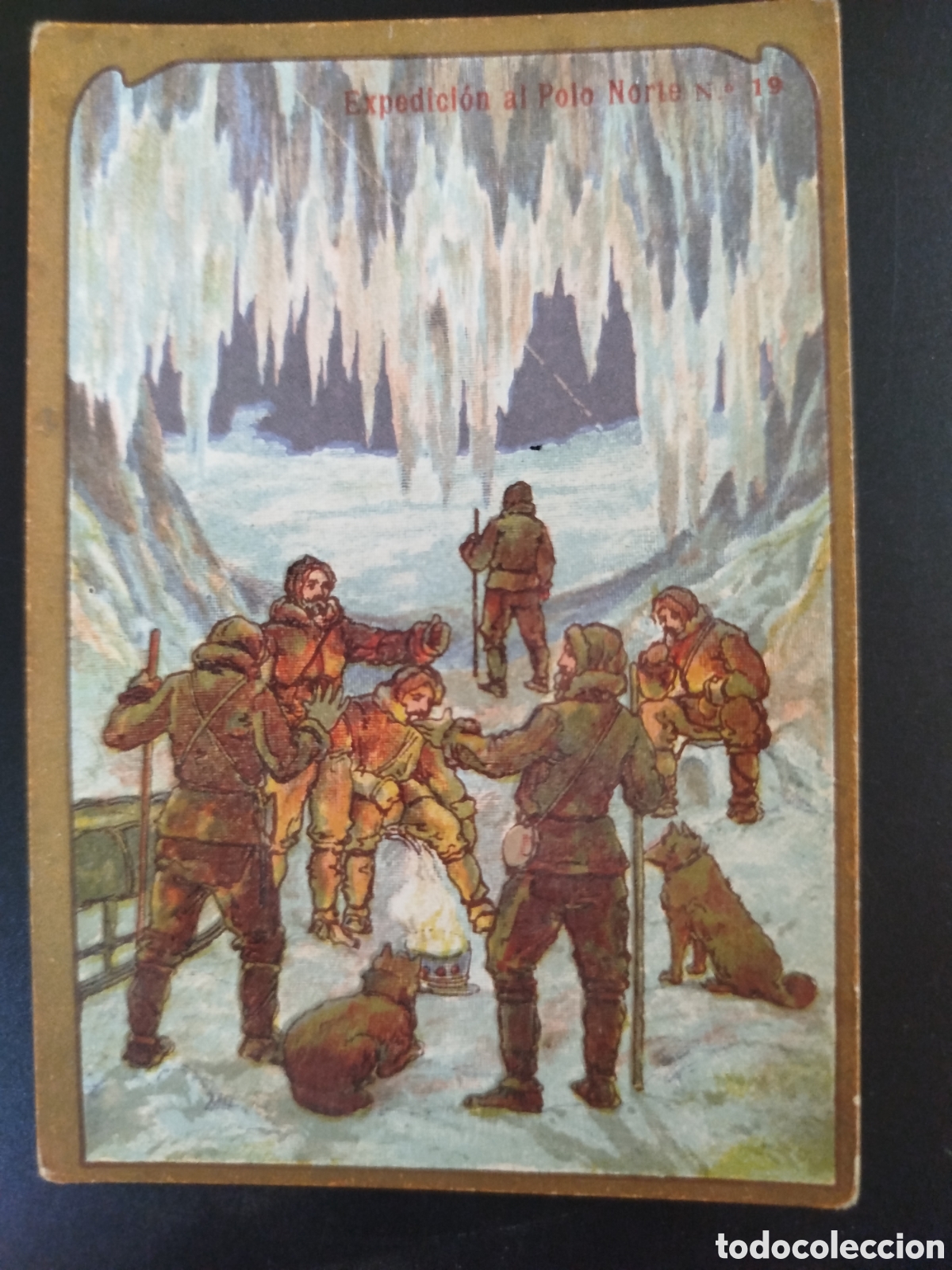 Coleccionismo Cromos antiguos: Cromo Expedici&oacute;n al Polo Norte, n&uacute;m. 19, Chocolate Angelical
