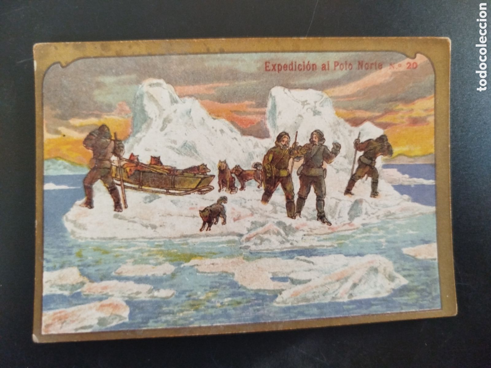 Coleccionismo Cromos antiguos: Cromo Expedici&oacute;n al Polo Norte, n&uacute;m. 20, Chocolate Angelical