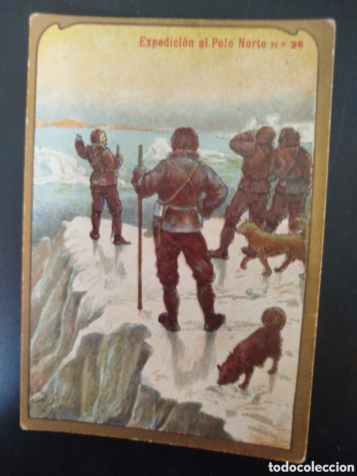 Coleccionismo Cromos antiguos: Cromo Expedici&oacute;n al Polo Norte, n&uacute;m. 26, Chocolate Angelical