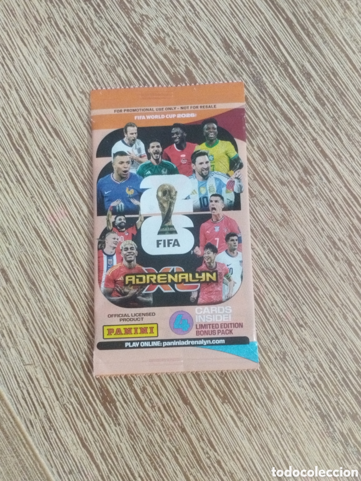 Collectable Antique Stickers: Sobre Sin Abrir - Mundial 2026 - Adrenalyn XL Panini - Fifa World Cup 26 - 4 cartas